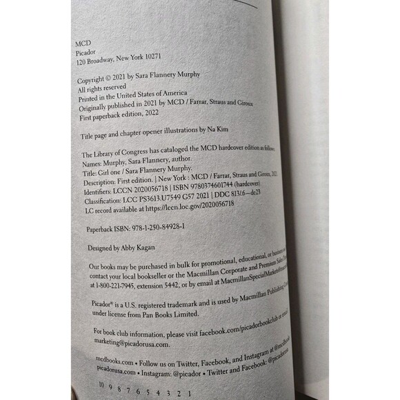 Girl One by Sara Flannery Murphy – Paperback Novel Feminist Sci-Fi Thriller NEW - Picture 2 of 7